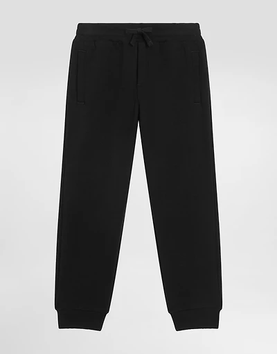 Fleece trousers with DG print