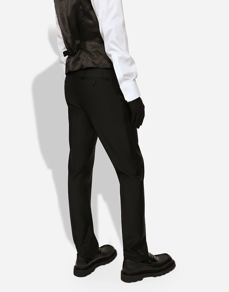 Wool and silk Martini-fit tuxedo suit