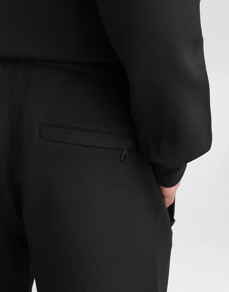 Jersey jogging shorts with embroidery
