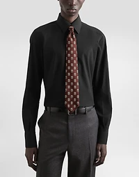 Jacquard tie with heraldic shields