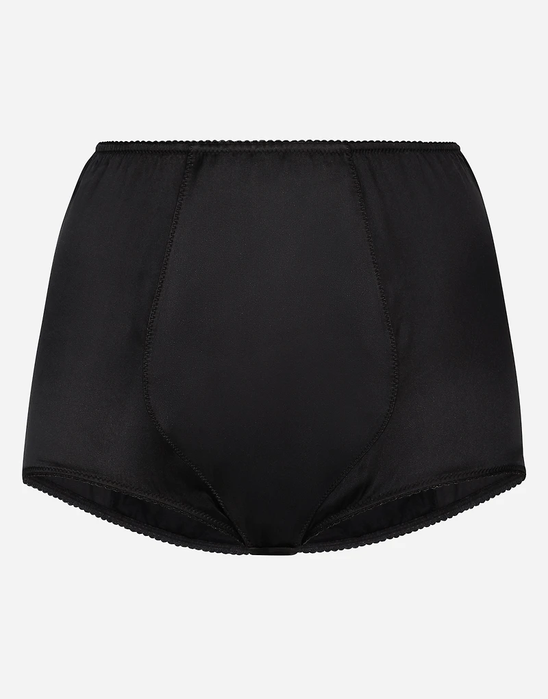Satin high-waisted panties