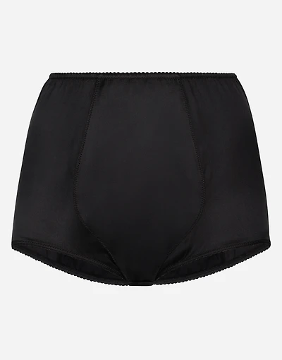 Satin high-waisted panties