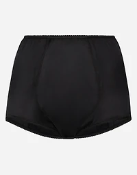 Satin high-waisted panties