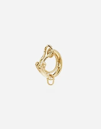 Lettering Clip Earring18-carat yellow gold