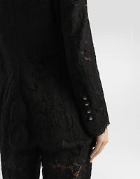 Branded stretch lace Turlington blazer