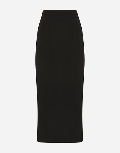 Virgin wool pencil skirt