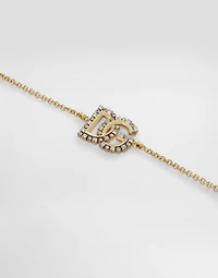 Fine link bracelet with DG logo