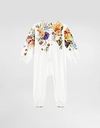 Flower-print 3-piece interlock gift set