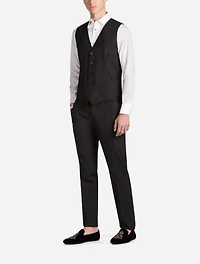 Five button vest wool