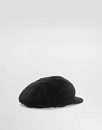 Velvet flat cap