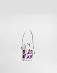 Capri canvas Majolica-printed bucket bag