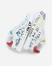 Calfskin Portofino sneakers with lettering