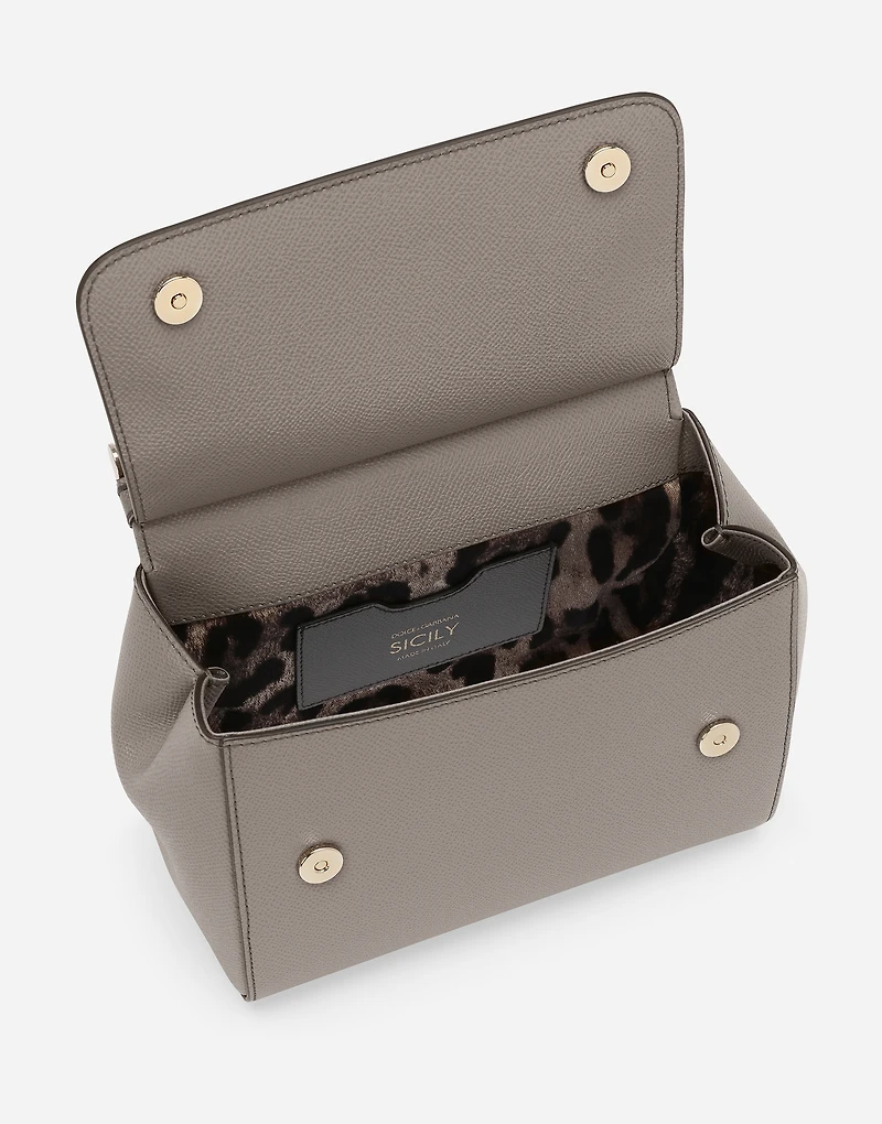 Medium Sicily handbag in Dauphine leather