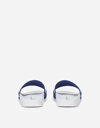 Rubber sliders with logo print