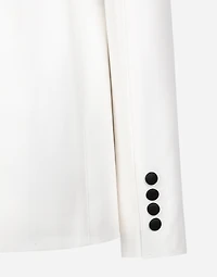 Double-breasted faille Turlington tuxedo blazer