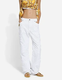 Boyfriend jeans with embroidery