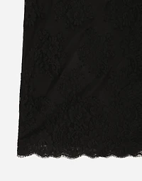 Lace calf-length slip dress
