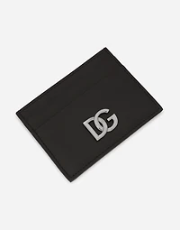 Calfskin nappa card holder with DG logo