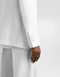Portofino double-breasted linen jacket