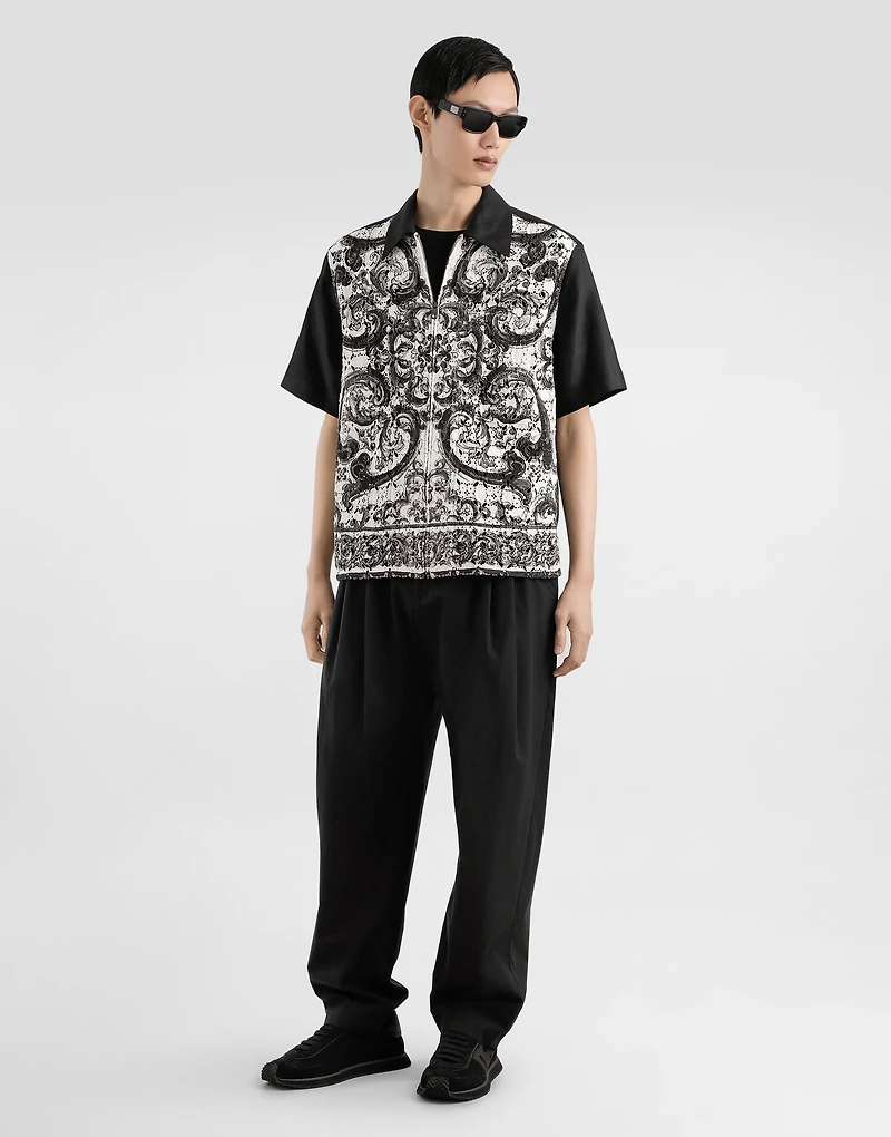 Poplin trousers