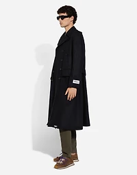 Double-breasted cashmere pea coat