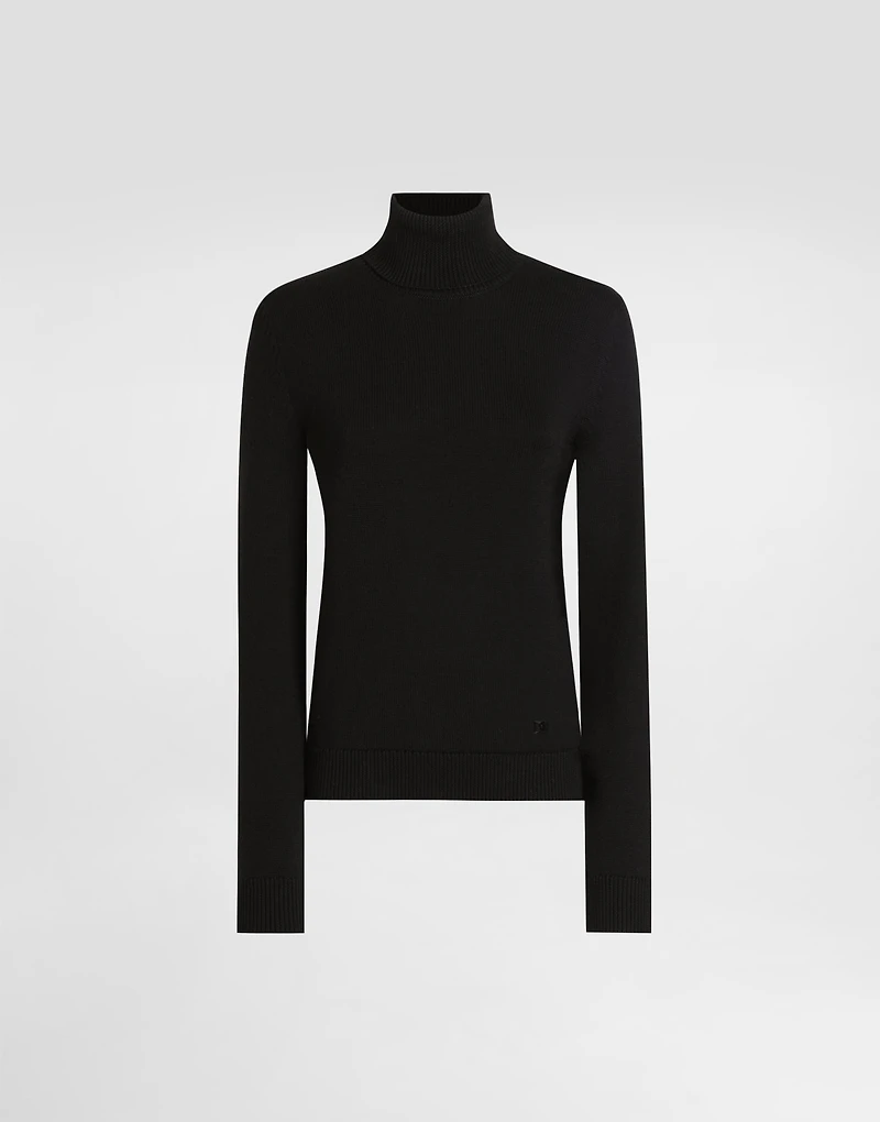 Wool turtleneck pullover
