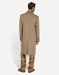 Silk twill shirt with seat print
