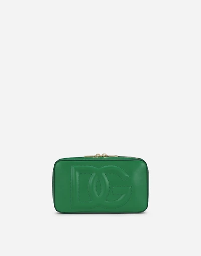 Small calfskin DG logo camera bag