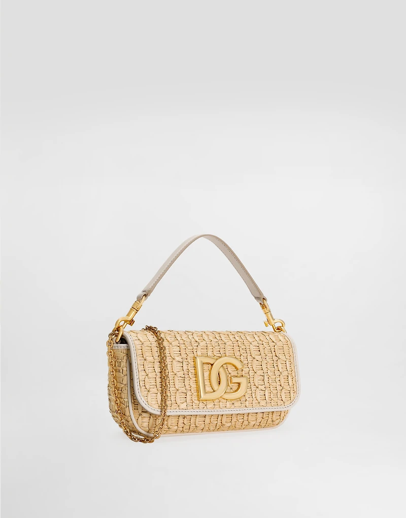 Rafia crochet shoulder bag