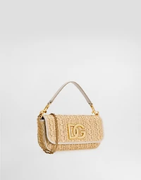 Rafia crochet shoulder bag