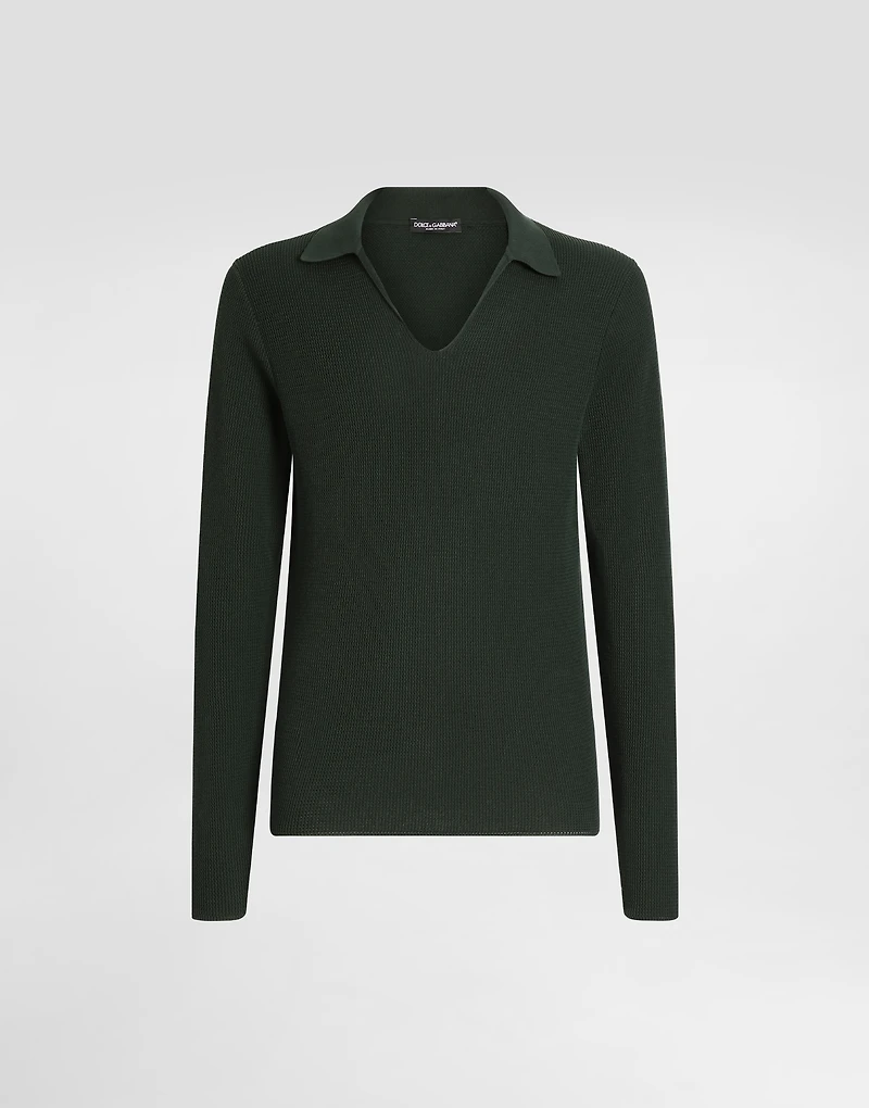 Cotton knit sweater