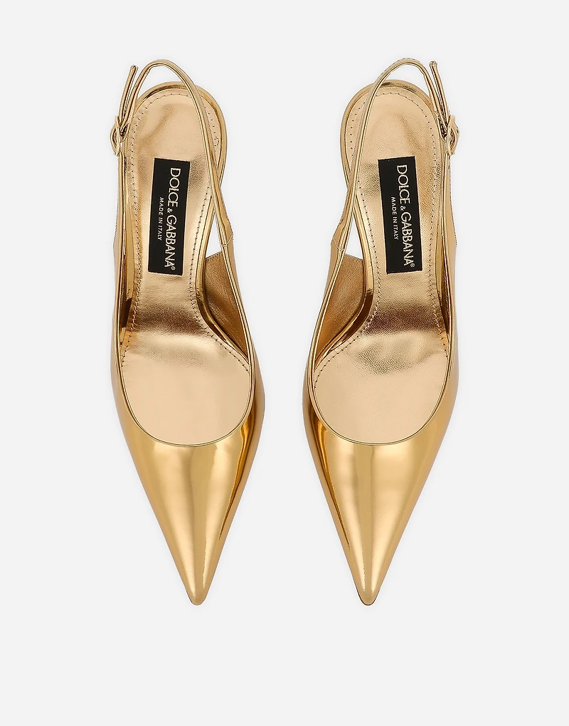 Calfskin slingbacks