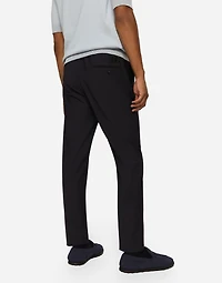 Stretch wool pants with DG embroidery