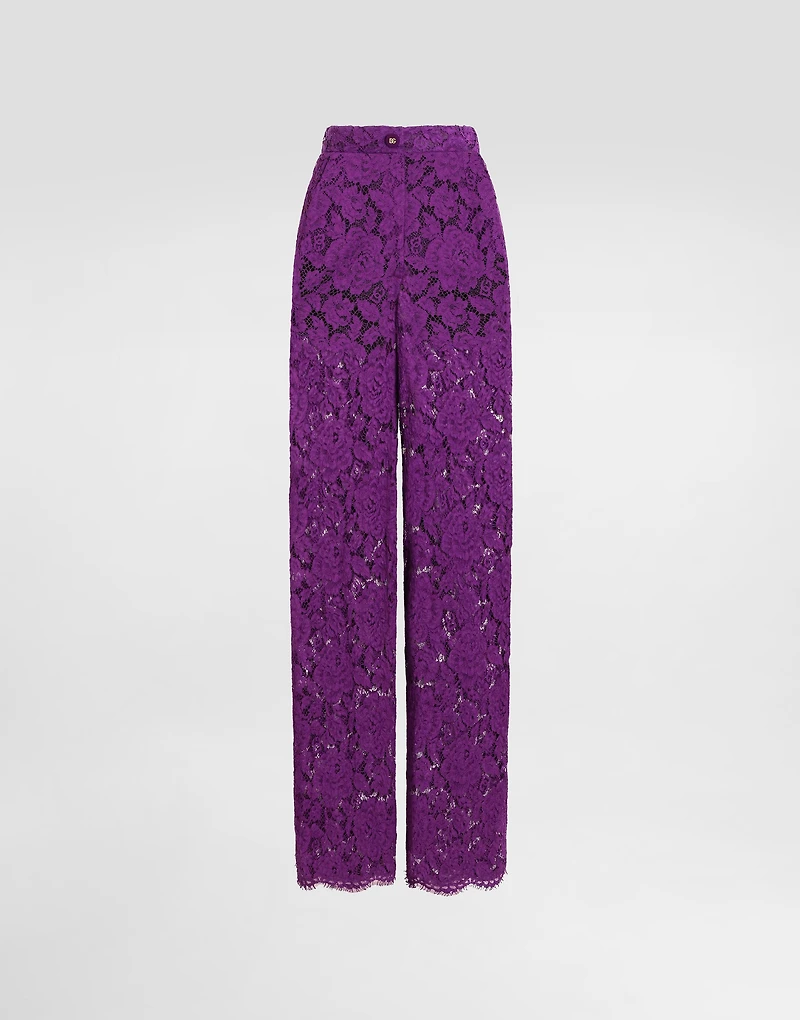 Cordonetto lace trousers