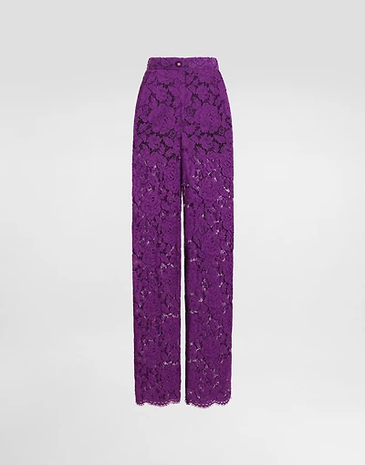 Cordonetto lace trousers