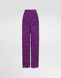 Cordonetto lace trousers