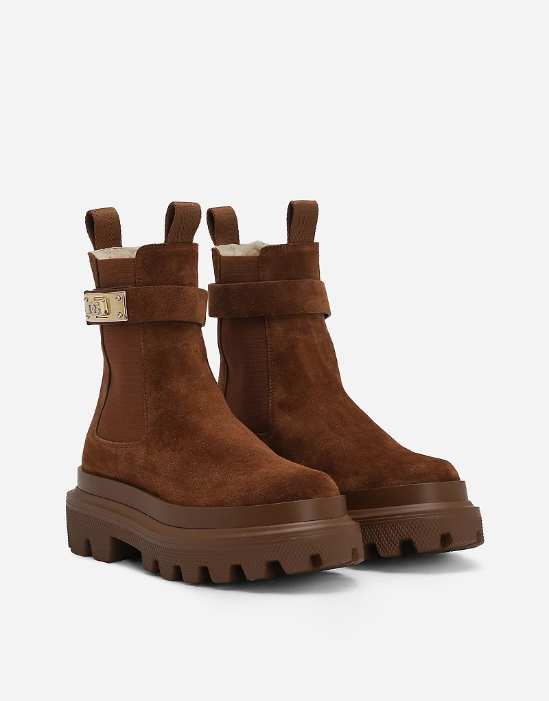 Suede ankle boots