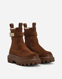 Suede ankle boots