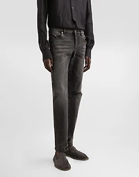 Skinny stretch cotton jeans