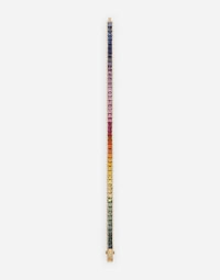 Rainbow Bracelet
 18 carat yellow gold and multicolored sapphires