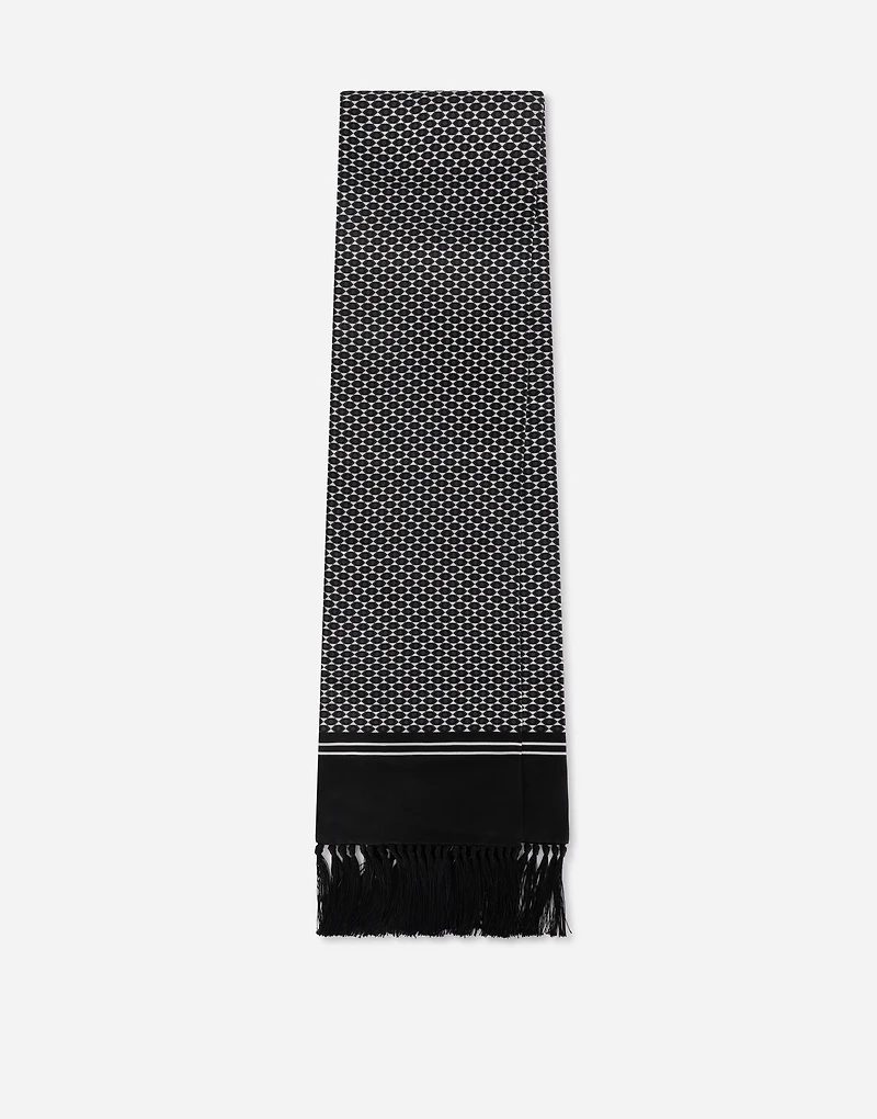Printed silk scarf