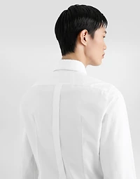 Gold poplin shirt