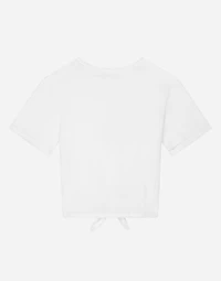 Jersey T-shirt with metal DG logo