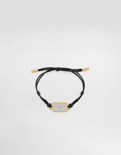 Cord bracelet with Dolce&Gabbana tag