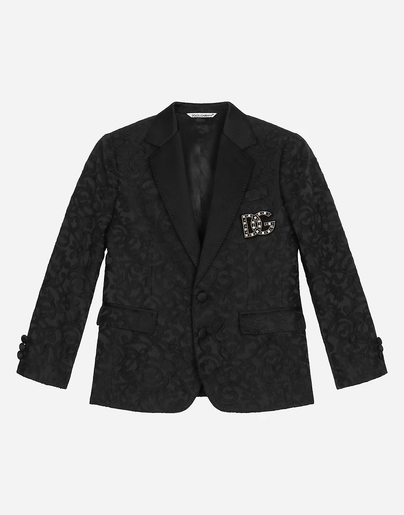 Single-breasted jacquard jacket