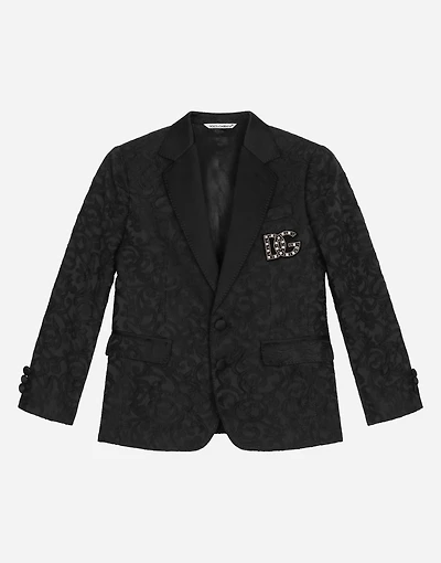 Single-breasted jacquard jacket