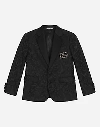 Single-breasted jacquard jacket