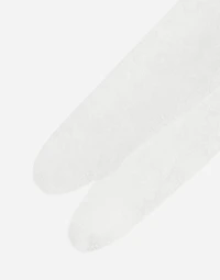 Lace tights with branded elastic