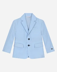 Linen single-breasted suit