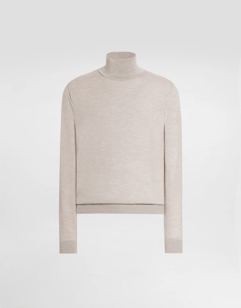 Cashmere turtleneck pullover